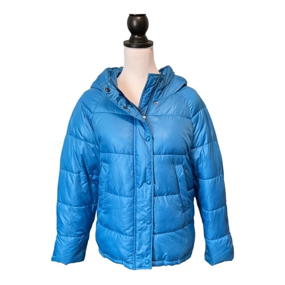 Zara Oversized Puffer Jacket Blue Size XS/S - Picture 2 of 10